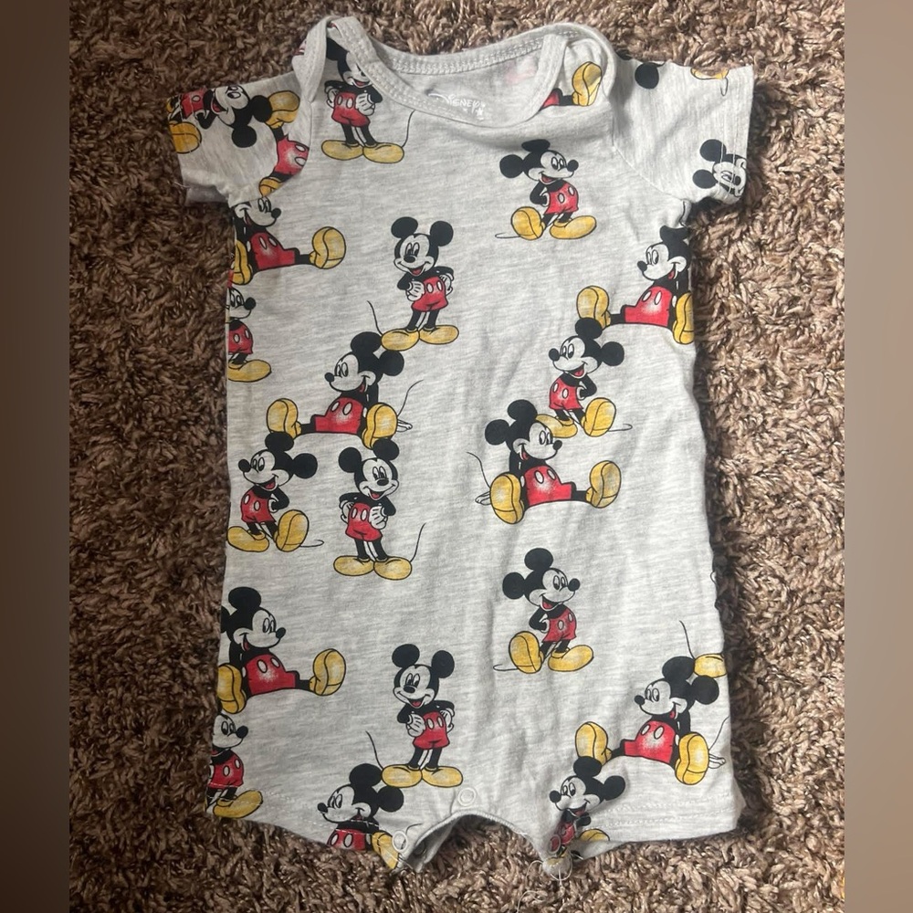 Disney Baby Mickey Mouse Gray One Piece for Kids